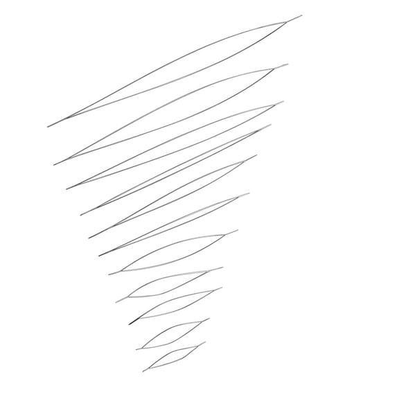 Split Tip Beading Needle Set For Jewelry Making Practical High Carbon Steel Wire Crafting Tools Beading Supplies