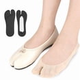 thumbnail image 1 of Split-Toe No Show Socks, Summer Thin Non-Slip Socks with Cushioned Forefoot, 2 Pairs, 3.27x8.19 in, 1 of 7