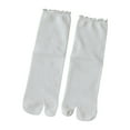thumbnail image 1 of Split Toe Socks Frilly Tabis Socks Cotton Sandal Socks for Girls Women Ruffle Trim Frilly Crews Socks Cotton Ankle Socks, 1 of 18