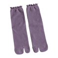 thumbnail image 1 of Split Toe Socks Frilly Tabis Socks Cotton Sandal Socks for Women Ruffle Trim Frilly Crews Socks Cotton Ankle Socks, 1 of 13