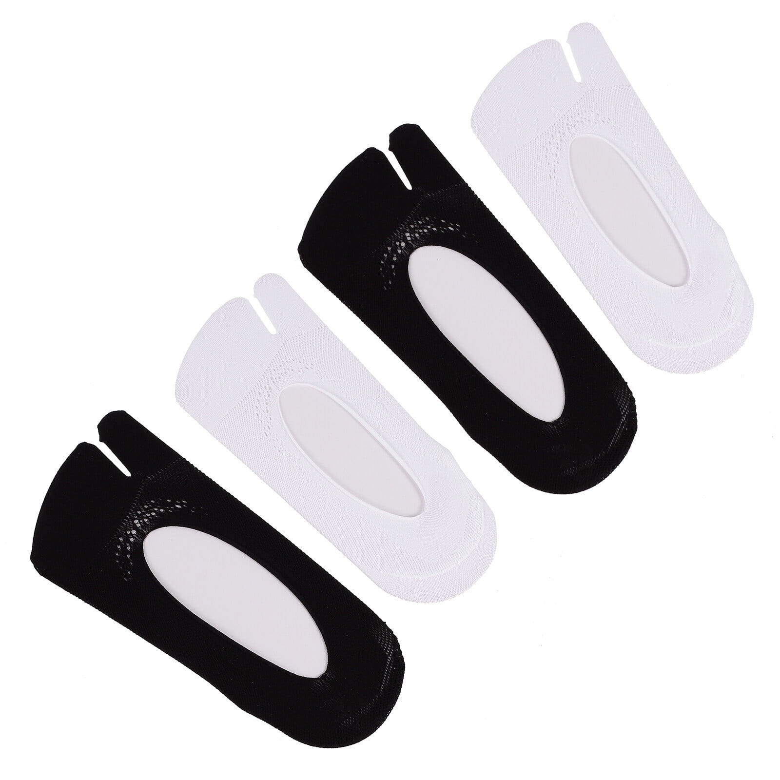 Split Toe Socks Stylish Thick for Men Cotton Calcetines De Algodon Para Hombre Comfortable White Nylon Women's 2 Pairs