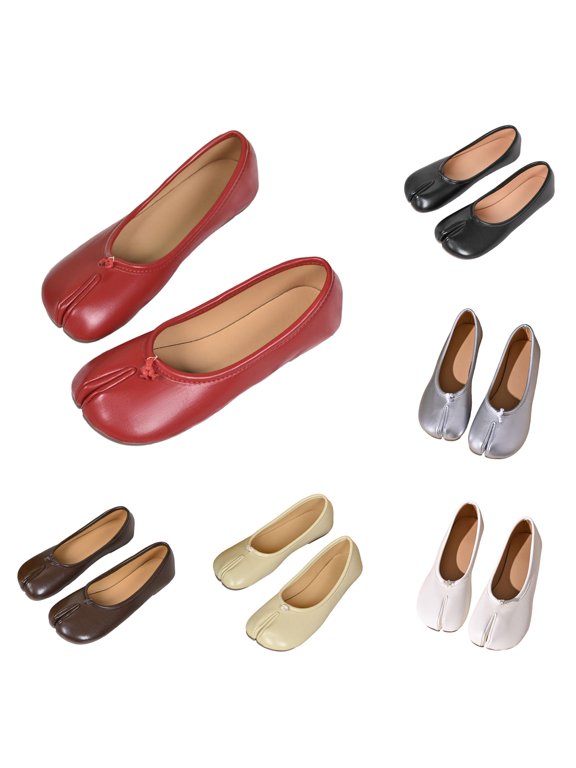 Split Toe Tabi Mesh Ballet Flats – Comfortable Breathable Casual Women's Casual Shoes – Comfortable Shoes & Accessories for Daily Work Travel (US Sizes 5-10)