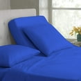 thumbnail image 1 of Split Top King Adjustable Flex Top King Size 100% Egyptian Cotton, Solid Royal Blue, 800 Thread Count, 12 inch Deep Pocket, 28" Split Top Sheets Bed 4 Piece Sheet Set, 1 of 6