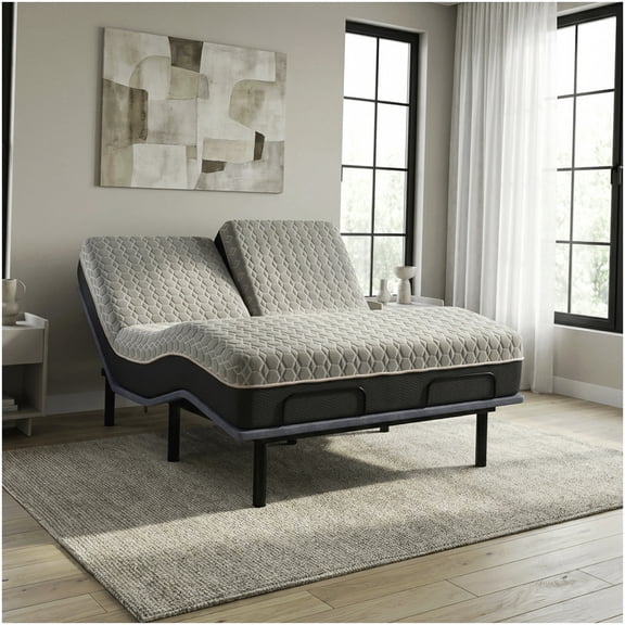 Split Top King Mattress with Cooling Cover for Master Bedroom, Hybrid Memory Foam and Pocket Coils Support