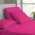 thumbnail image 1 of Split Top Queen Adjustable Flex Top Queen Size 100% Egyptian Cotton, Solid Hot Pink, 800 Thread Count, 12 inch Deep Pocket, 28" Split Top Sheets Bed 4 Piece Sheet Set, 1 of 6