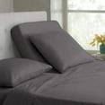 thumbnail image 1 of Split Top Queen Adjustable Flex Top Queen Size 100% Egyptian Cotton, Solid Dark Grey, 800 Thread Count, 15 inch Deep Pocket, 39" Split Top Sheets Bed 4 Piece Sheet Set, 1 of 6