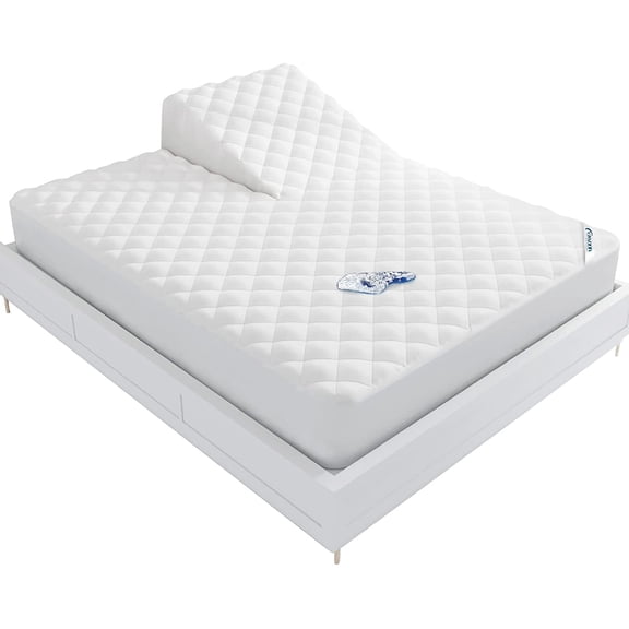 Split Top Queen Waterproof Mattress Pad Protector for Adjustable Bed