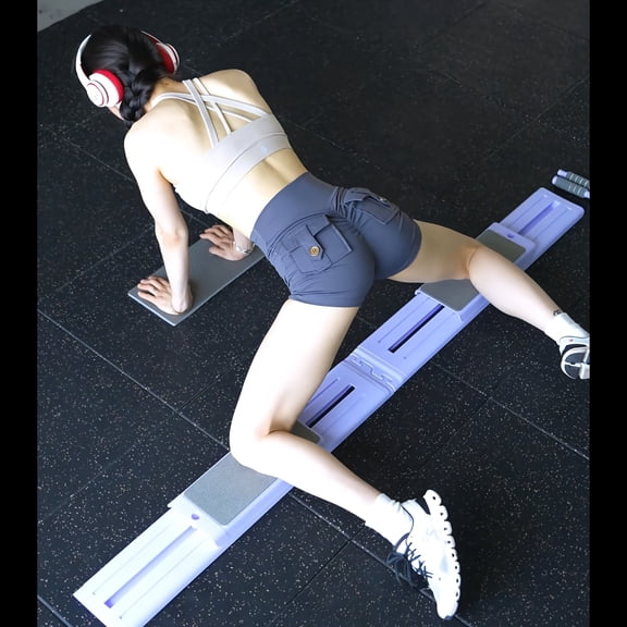 Split-Type Foldable Portable Pilates Reformer Machine, 9-in-1 Multifunctional Ab/Push-Up Board, Full-Body Core Training, Muscle Toning for Abs/Legs, Home Workout Equipment Gift for Her/Him