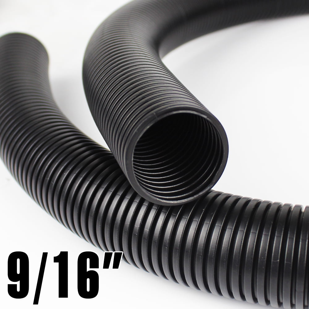 Split Wire 9/16inch Black Loom Conduit Corrugated Plastic Wire Cover