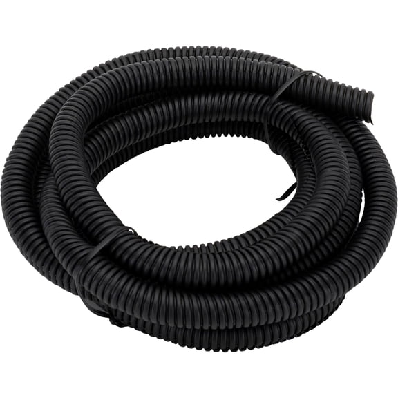 Split Wire Loom Conduit Tubing, 1/2 Inch Diameter, 8 Ft. Long, Black