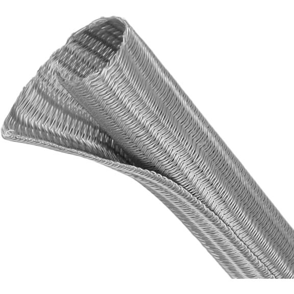 Split Wire Loom Tubing, Cable Protector Sleeve, Braided Cable Management for TV/Computer/Home Theater/Engine Bay, Cord Protectors from Pets No Chew (Grey, 1/2"-25ft)