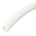 thumbnail image 1 of Split Wire Loom Tubing PE Corrugated Pipe Conduit 8M/26ft Length 17x21.2mm White for Wire Cable, 1 of 5