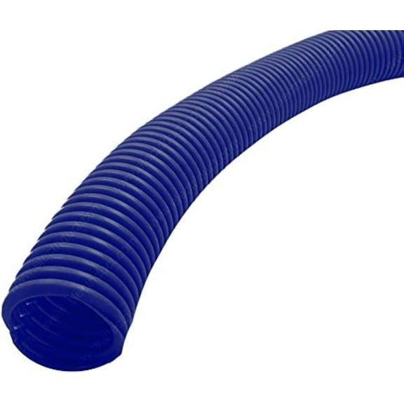 Split Wire Loom Tubing Polyethylene Corrugated Flexible Conduit - 1/2" Nominal Size - 10 Feet - Blue