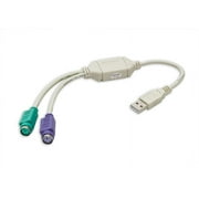 Split an USB port into PS/2 Keyboard and PS/2 Mouse Ports Adapter