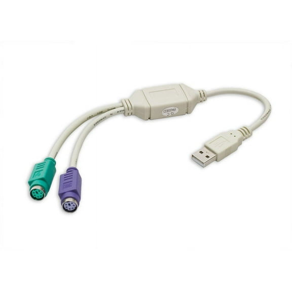 Split an USB port into PS/2 Keyboard and PS/2 Mouse Ports Adapter
