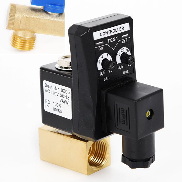 Split-type Drain Valve, IP65 Protection, G1/2" 1.6Mpa Electronic Timed Air Compressor Drain Valve