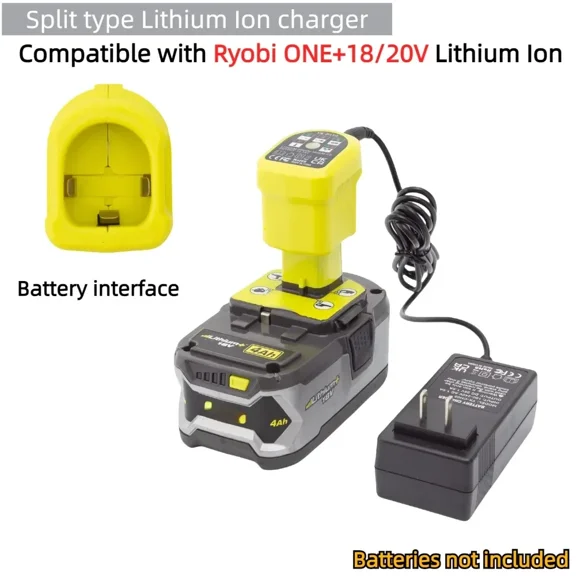 Split type lithium battery charger For Ryobi ONE+18/20V Lithium Ion Input 100-240V, output 28V/1.5A (Batteries not included
