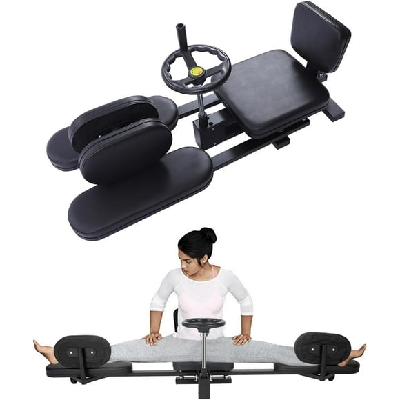 Splits Trainer, Leg Stretcher Machine for Stretching The Adductors up to Over 200 with Rotating Crank, Mechanical Leg Spreader for Legs in Ballet, Martial Arts and Fitness