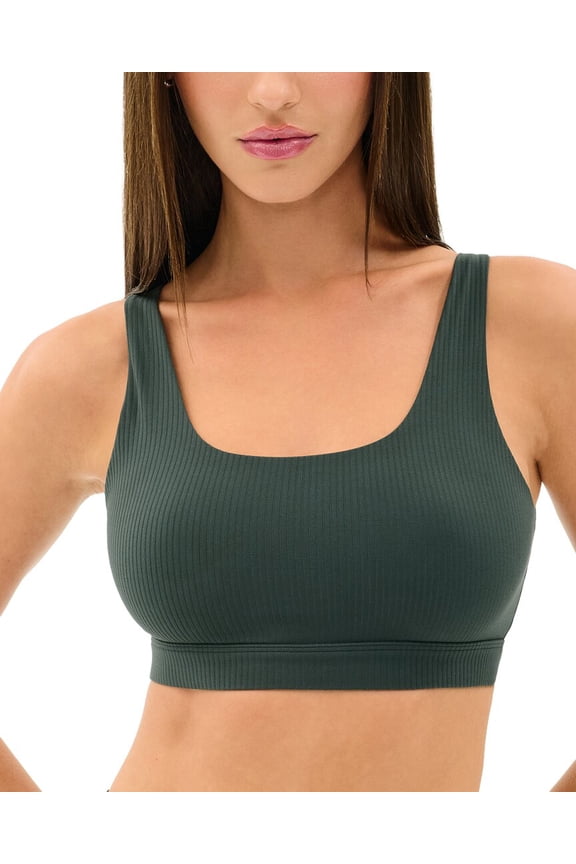 womens Airweight Rib Bra, xs, Green