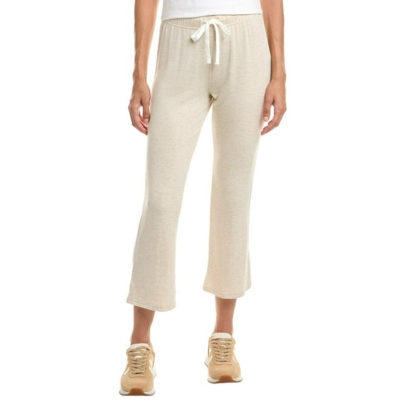 Splits59 womens Brooks Fleece Cropped Flare Pant, l, Brown