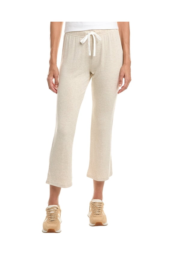 womens Brooks Fleece Cropped Flare Pant, s, Brown