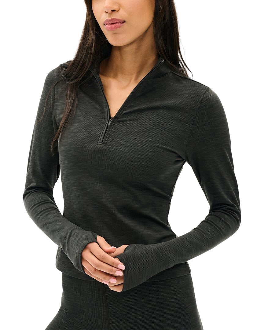 Splits59 Stevie Active Rib Half Zip Waist Length Top Women's