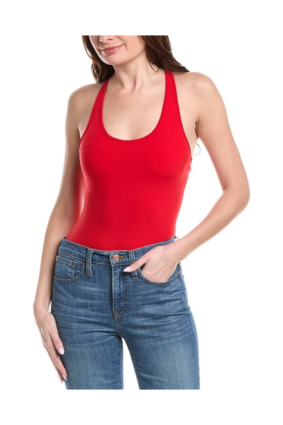 womens Suki Airweight Bodysuit, s, Red