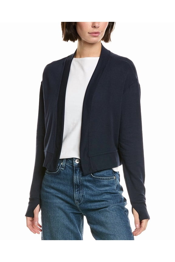 womens Suzan Fleece Cardigan, s, Blue