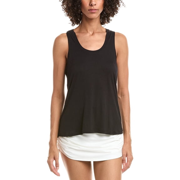 Splits59 womens  Toni Scoop Neck Jersey Tank, xs, Black