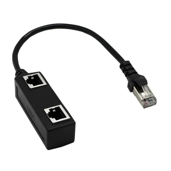 Splitter Cable 1 to 2 Port Male to Female Internet Exteer Network Connectors