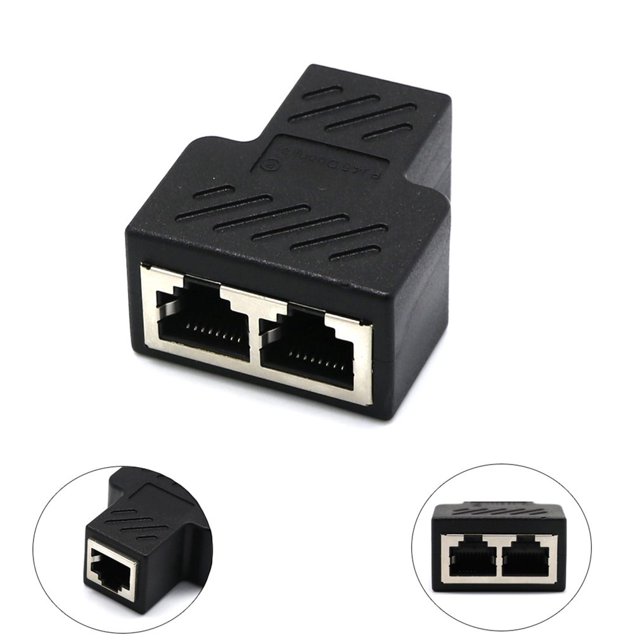Splitter RJ45 Cable Adapter 1 To 3 Port LAN Network Plug