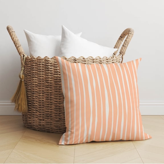 Sploog Peach Throw Pillow