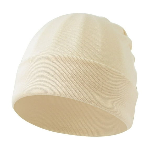 Splozh Baby Beanie Hats for Unisex Boy and Girl Hat Baby Boy Girl Cotton Preemie Hats Knit Hats Beige,One Size