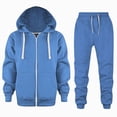 thumbnail image 1 of Splozh Baby Boy Clothes Set Toddler Baby Boy Fall Outfit Boy Sweatshirt Top Elastic Pants Set Cute 2pcs Winter Clothes,Blue,6-7 Years, 1 of 6