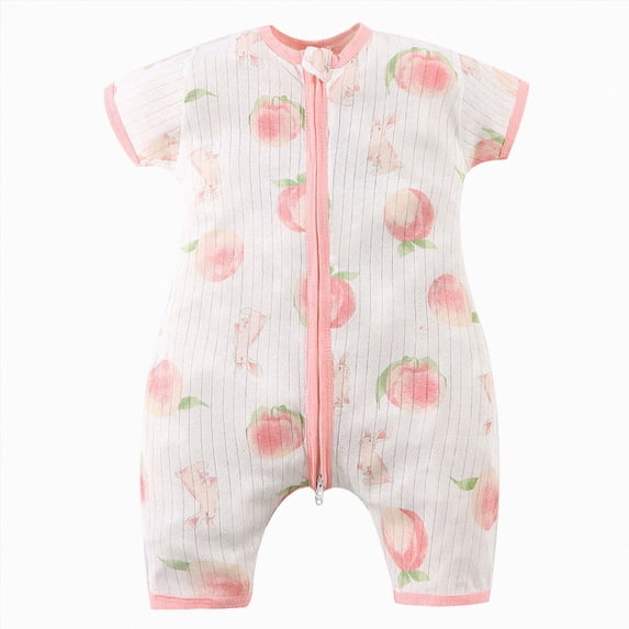 Splozh Baby Boy Girl Romper Summer Clothing Newborn Baby Cotton Short Sleeve Thin Crawling Suit Baby Clothes Newborn Baby Girl Summer Clothes,Pink,6-9 Months