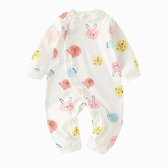 Splozh Baby Boy Rompers Newborn Baby Boy Fall Outfit Romper Long Sleeve Jumpsuit Bodysuit Cute Infant Clothes,Hot Pink,6-9 Months