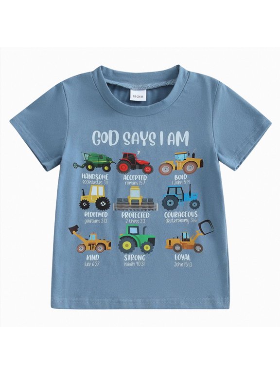 Baby Boy Shirt Boy Shirts 1T 2T 3T 4T 5T 6T Birthday T-Shirt Kids Toddler Baby Boys Birthday Tees Party Outfits Tops,Navy,4-5 Years