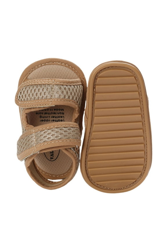 Baby Boys Girls Summer Sandals Outdoor Beach Anti-Slip Rubber Soft Sole Toddler First Walker Shoes,Khaki 5