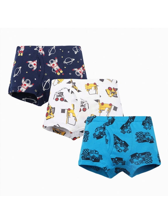 Baby Boys Trainer Underwear 3PCS Little Kids Underpants 2T 3T 4T 5T 6T 7T 8T Potty Toddler Boys Boxer Briefs,J,7-8 Years