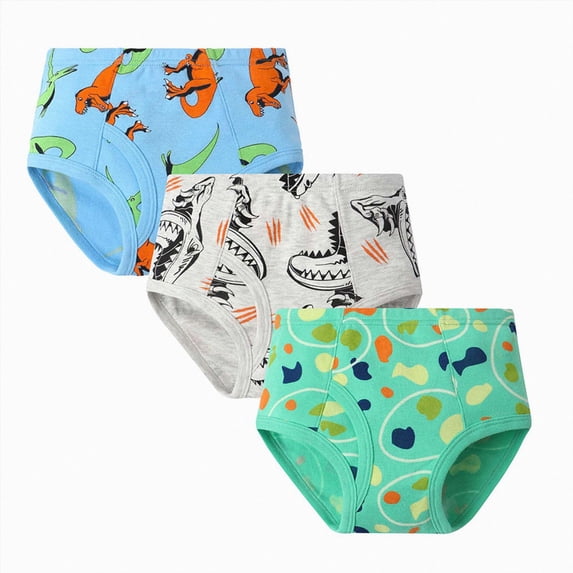 Splozh Baby Boys Training Pants Underwear 2T 3T 4T 5T 6T 7T 8T Toddler Boys Potty Pee Training Underwear 3 Pack,Green,3-4 Years