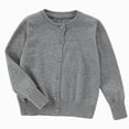 thumbnail image 1 of Splozh Baby Cardigan Sweater 3-16 Years Kids Comfortable Warm Knitted Cardigan Childrens Solid Color Sweater Cardigan Jacket,Grey,11-12 Years, 1 of 5