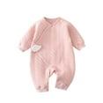 thumbnail image 1 of Splozh Baby Clothes Boy Baby Clothes Autumn Winter Spring Warm Baby Jumpsuit Sleep and Play Romper Pink,0-1 Months, 1 of 3