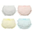 thumbnail image 1 of Splozh Toddler Girl Underwear Baby Girls Boys Underwear Solid Cotton Briefs Bloomers 4PCS White,2-3 Years, 1 of 9