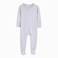 thumbnail image 1 of Splozh Baby Girl Going Home Outfit Baby Footed Pajamas 3 6 12 18 24 Months Footed Long Sleeve Zipper Cotton Infant Sleepers,Light Gray,0-3 Months, 1 of 9