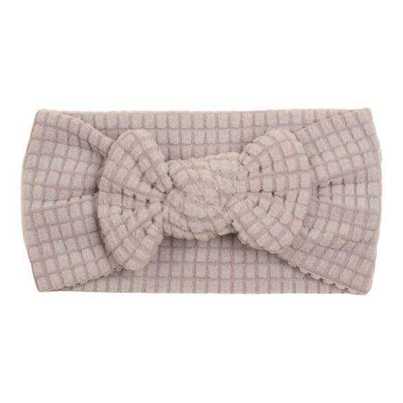 Splozh Baby Girl Headbands Infant Toddler Baby Headscarf Headband Comfortable Soft Fashionable Bow Baby Headscarf Headband Grey,One Size