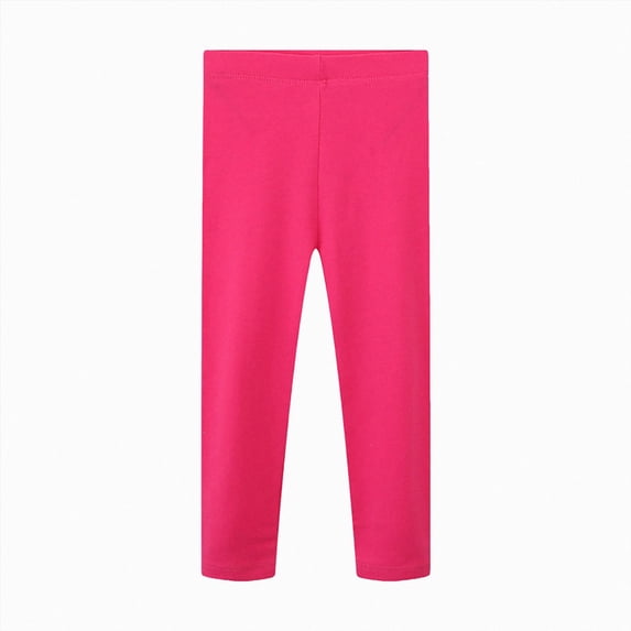 Splozh Baby Girl Leggings Fashion Toddler Girls Cotton Leggings Little Girl Stretchy Leggings Trousers for Kids Spring Autumn 2-7T,Hot Pink,4-5 Years