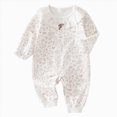 thumbnail image 1 of Splozh Baby Girl Newborn Clothes Baby Girl Romper 3 6 12 18 24 Months Long Sleeve Jumpsuit with Ruffle Floral Bow Decorations Infant Clothes,Khaki,12-18 Months, 1 of 7