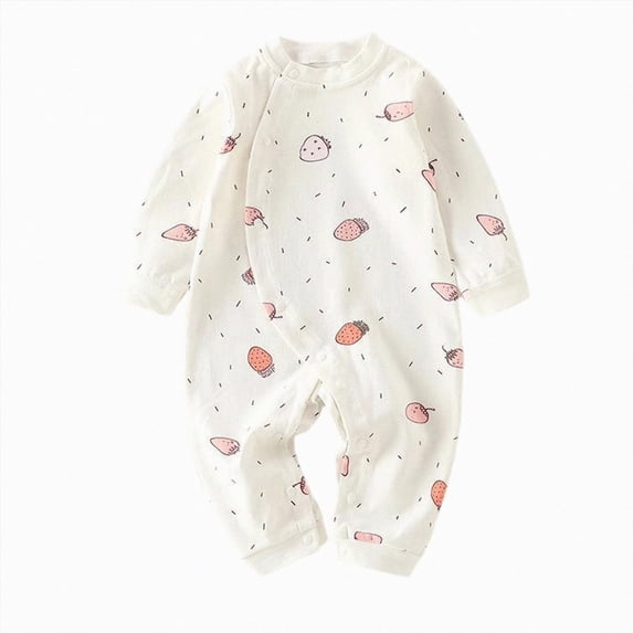 Splozh Baby Girl Newborn Clothes Baby Hooded Suit 3 6 12 18 24 Months Cute Printed Baby Long Sleeved Open Back Hood Climbing Suit,Pink,0-3 Months