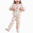 thumbnail image 1 of Splozh Baby Girl Outfit Fashion, Baby Boys Girls Flannel Fleece Warm Winter Loungewear Set,White,0-1 Years, 1 of 8
