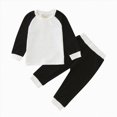 thumbnail image 1 of Splozh Baby Girl Sweat Set Toddler Girls Boys Fall Long Sleeve Tops Pants 2PCS Outfits Clothes Set for Babys Clothes Lounge Set,P,4-5 Years, 1 of 4